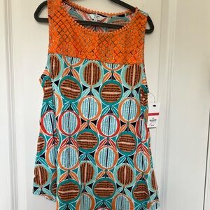NWT tank w/ crochet detailing